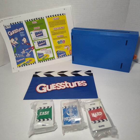 Guesstures Board Game Family Fun From Hasbro Brand New open Box items unused - Picture 7 of 8